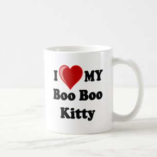 Mug J'aime (coeur) le mon hue hue le chat de Kitty