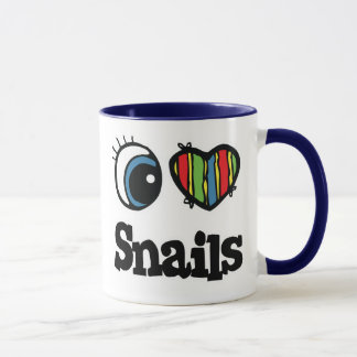 Mug J'aime (coeur) les escargots