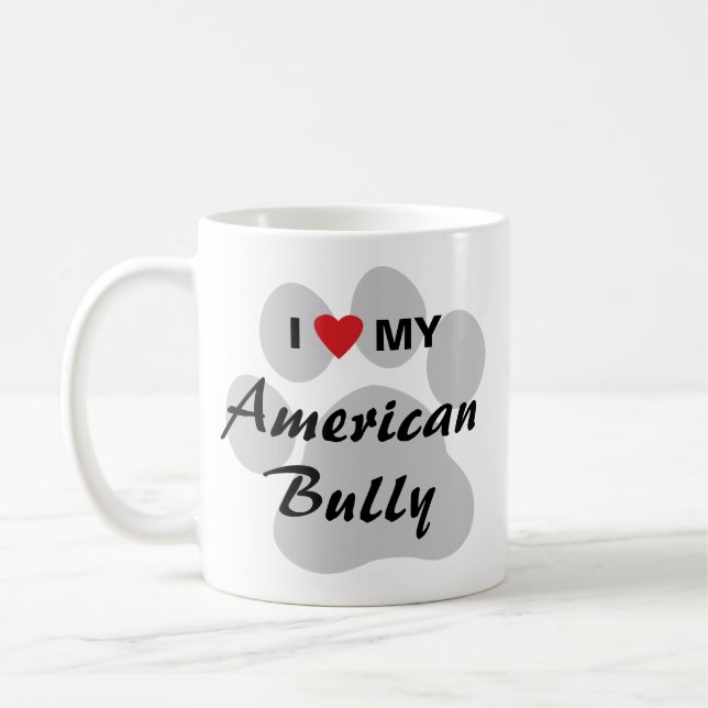 Mug J'aime (coeur) mon despote américain (Gauche)