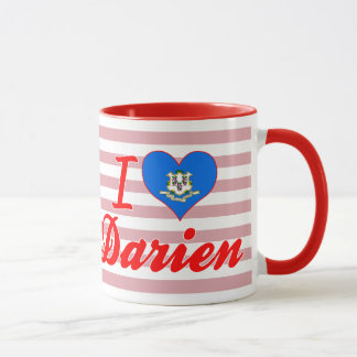 Mug J'aime Darien, le Connecticut
