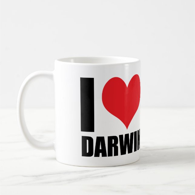 Mug J'aime Darwin (Gauche)