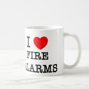 Mug J'aime des alarmes d'incendie