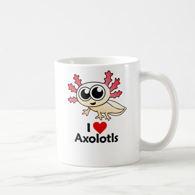 Mug J'aime des Axolotls (Droite)