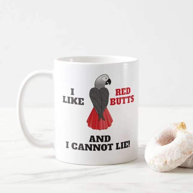 Mug J'aime des bouts rouges et je ne peux pas me (Avec donut)