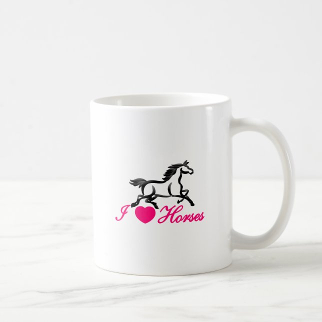 Mug J'aime des chevaux (Droite)