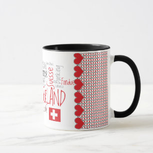 Mug J'aime des choses suisses préférées de la Suiss
