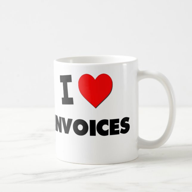 Mug J'aime des factures (Droite)