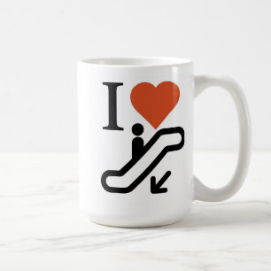 Mug J'aime des glissières.  Tais-toi