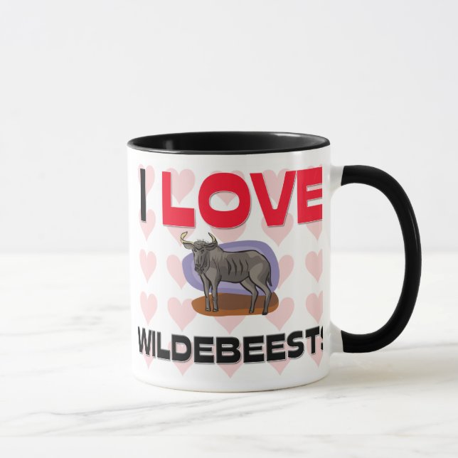 Mug J'aime des gnous (Droite)