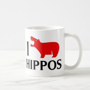 Mug J'aime des hippopotames
