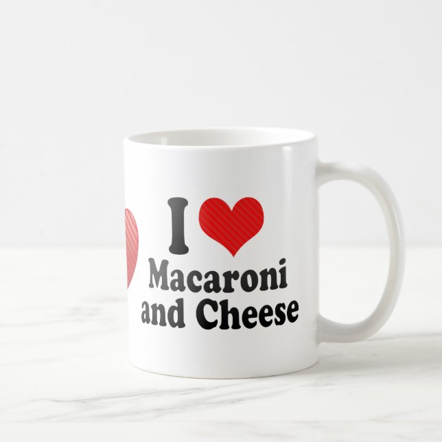 Mug J'aime des macaronis+et fromage (Droite)