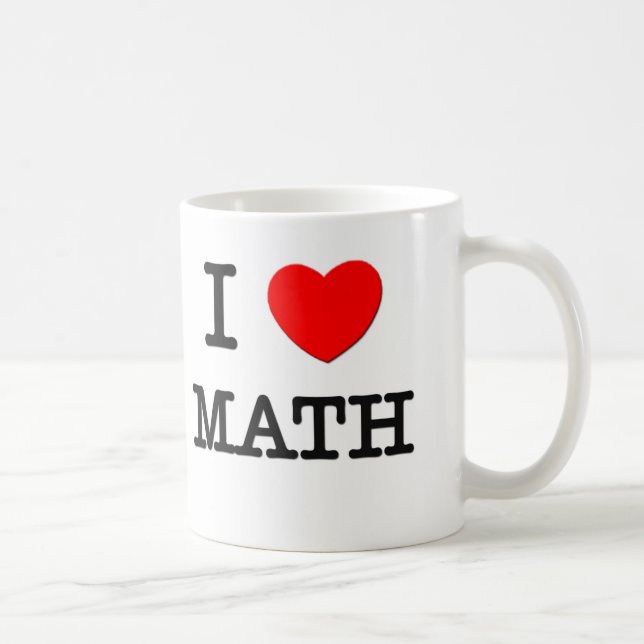 Mug J'aime des maths (Droite)