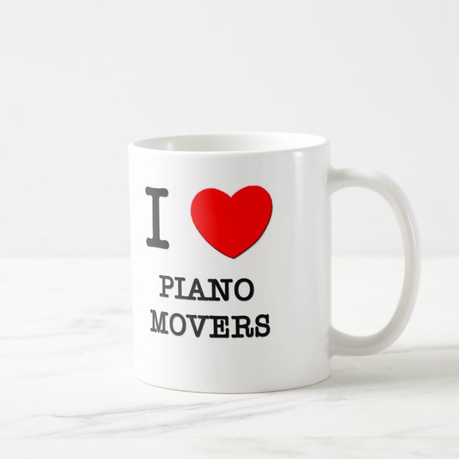 Mug J'aime des moteurs de piano (Droite)