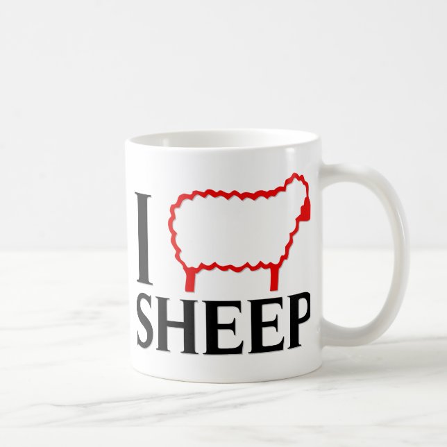 Mug J'aime des moutons (Droite)