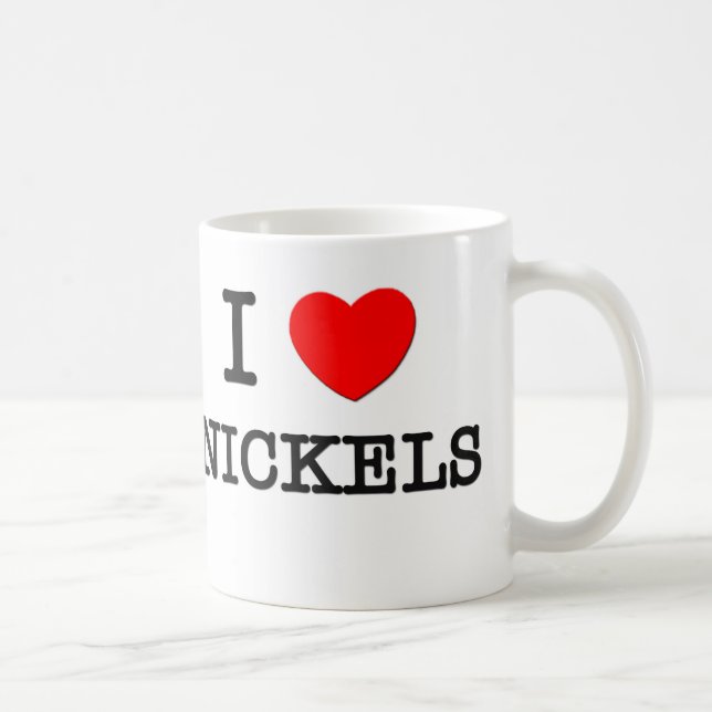 Mug J'aime des nickels (Droite)