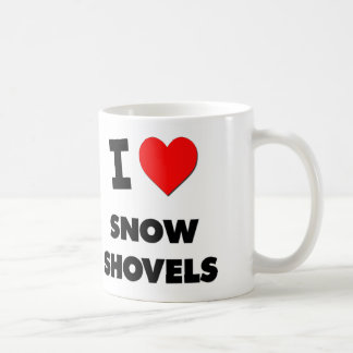 Mug J'aime des pelles à neige