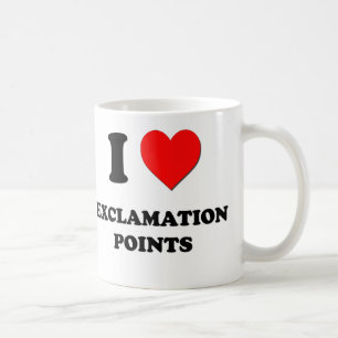 Mug J'aime des points d'exclamation