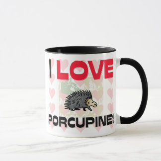 Mug J'aime des porcs-épics