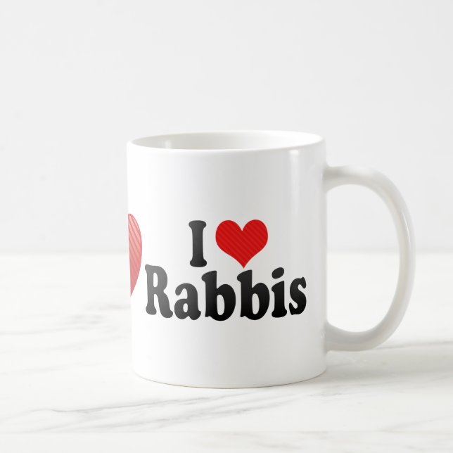 Mug J'aime des rabbins (Droite)