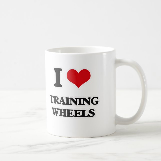 Mug J'aime des roues de formation (Droite)