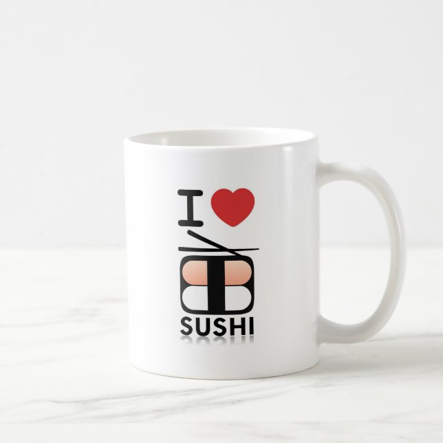 Mug J'aime des sushi (Droite)