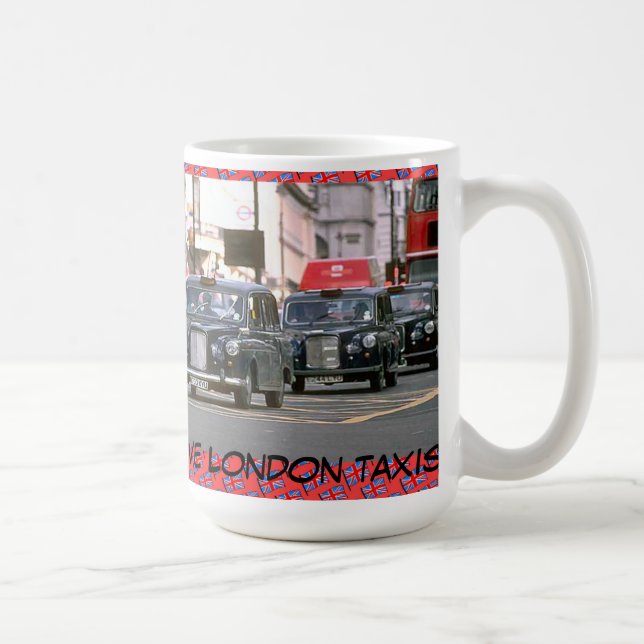 Mug J'aime des taxis de Londres (Droite)