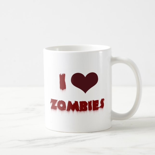 Mug J'aime des zombis ! (Droite)