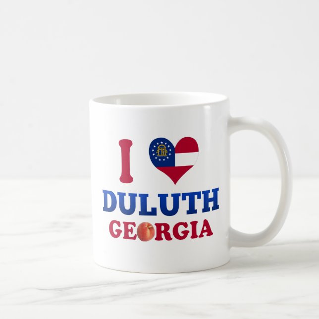 Mug J'aime Duluth, la Géorgie (Droite)