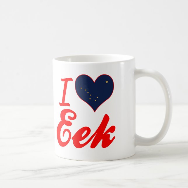 Mug J'aime EEK, Alaska (Droite)