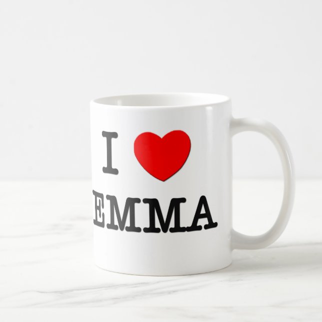 Mug J'aime Emma (Droite)