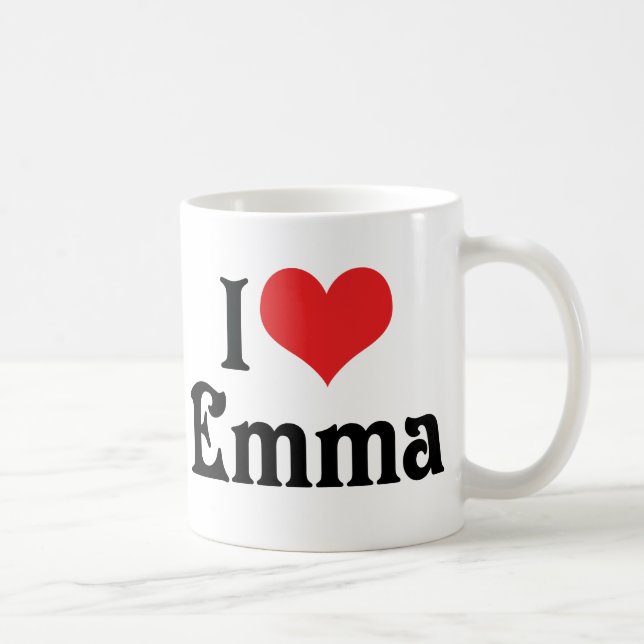 Mug J'aime Emma (Droite)