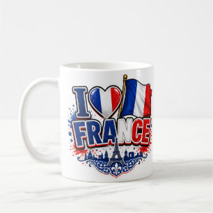 Mug J'aime FRANCE Équipe France 2026 Coq Football