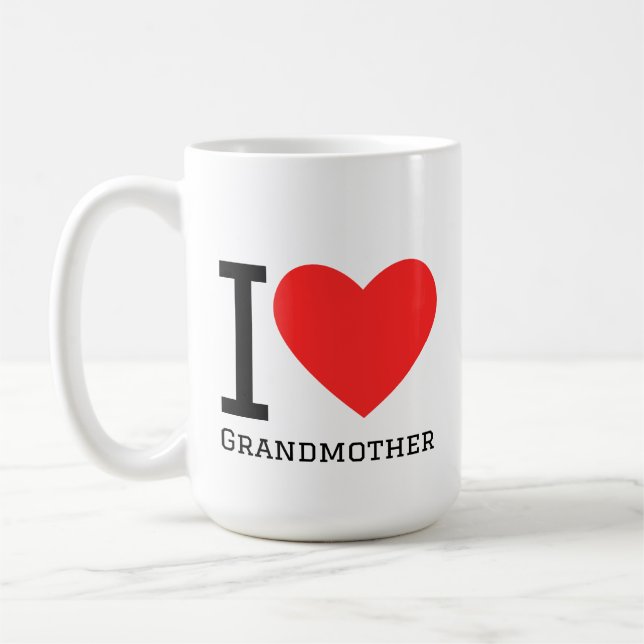 Mug J'aime grand-mère (Gauche)