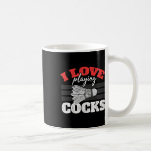 Mug J'Aime Jouer S Shuttle Birdie Badminton