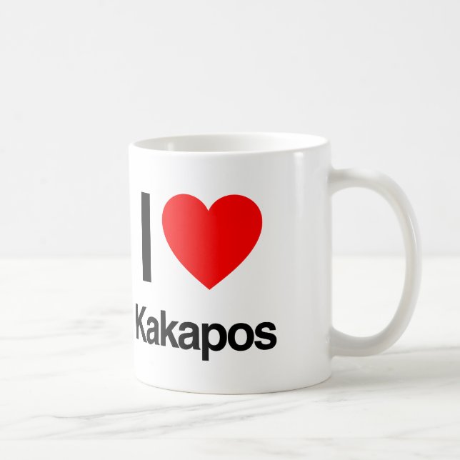 Mug j'aime kakapos (Droite)