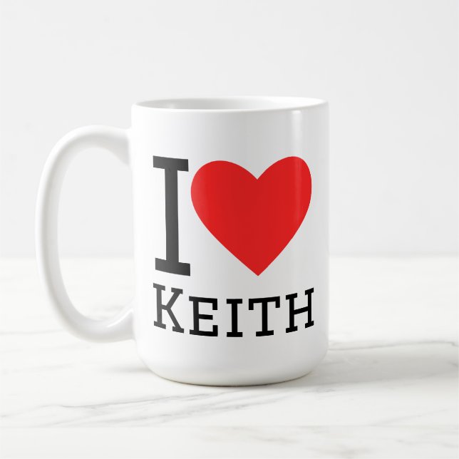 Mug J'aime Keith  (Gauche)