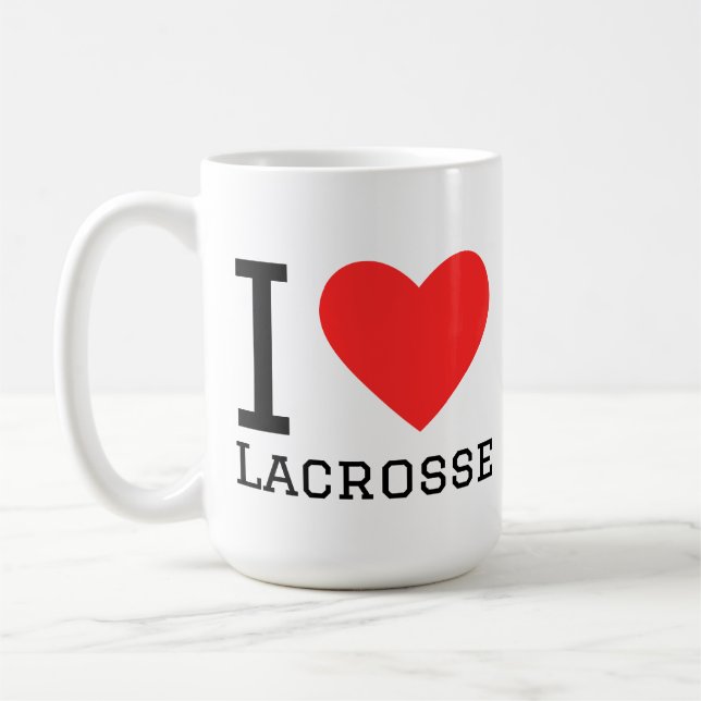 Mug J'aime la crosse (Gauche)