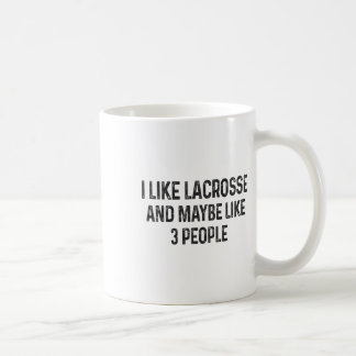 Mug J'Aime La Crosse Et Peut-Être 3 Personnes La Cross