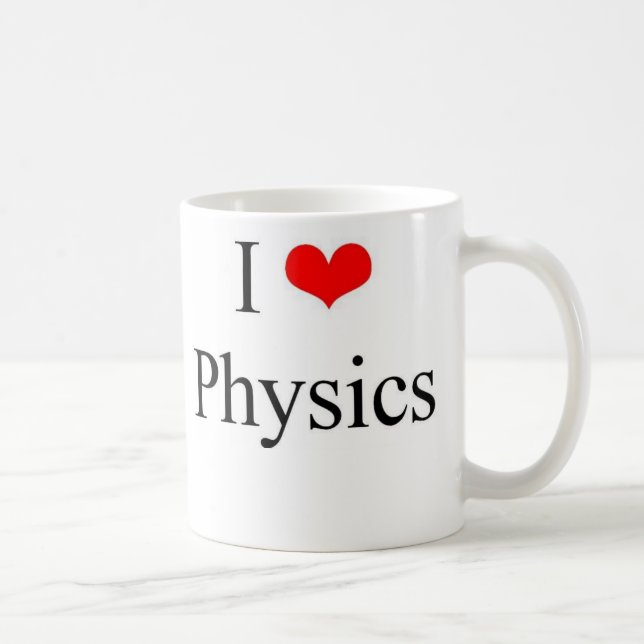 Mug J'aime la physique (Droite)