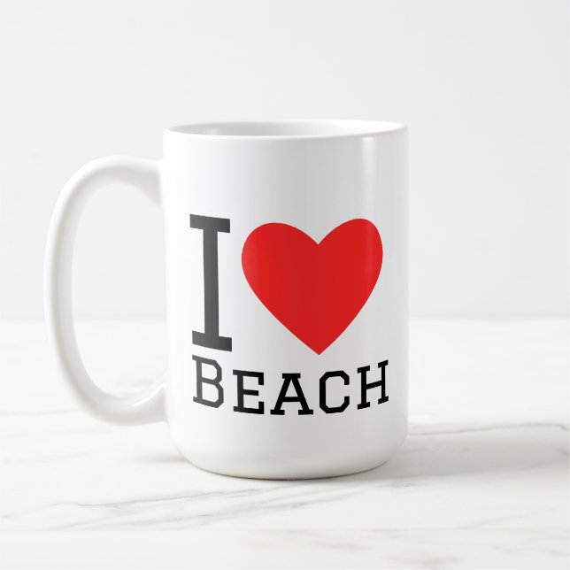 Mug J'aime la plage (Gauche)
