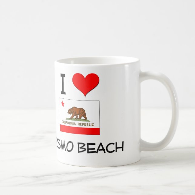 Mug J'aime la PLAGE la Californie de PISMO (Droite)