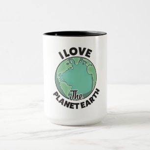 Mug J'Aime La Planète Terre