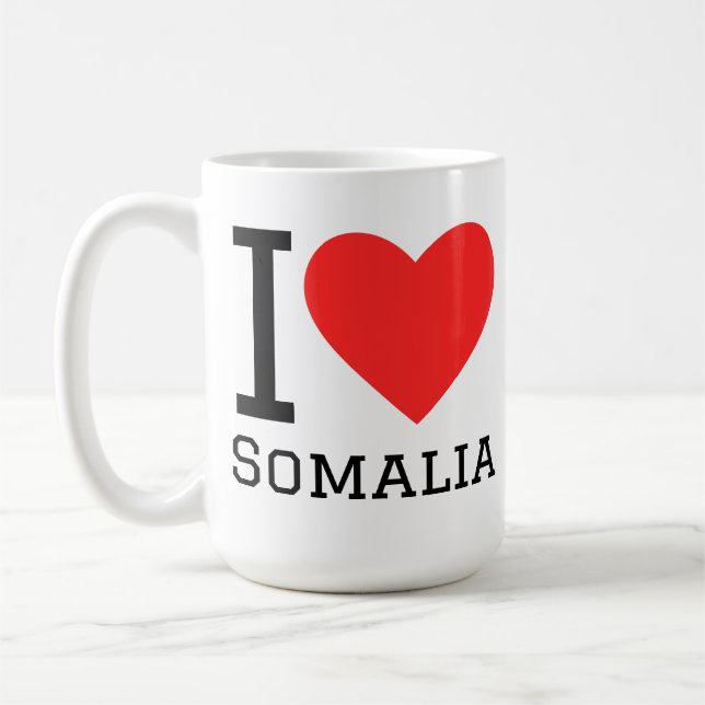 Mug J'aime la Somalie (Gauche)