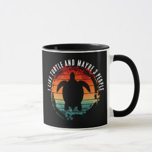 MUG J'AIME LA TURTLE ET PEUT-ÊTRE 3 PERSONNES