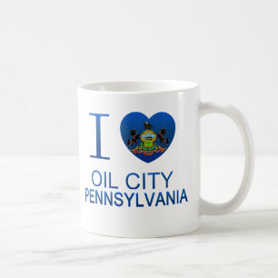 Mug J'aime la ville d'huile, PA