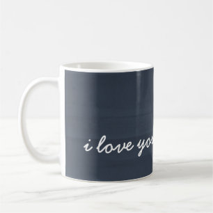 Mug J'aime l'aquarelle grand-mère en bleu photo