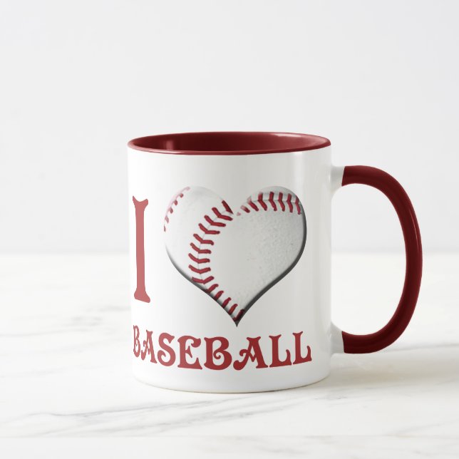 Mug J'Aime Le Baseball (Droite)