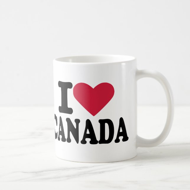 Mug J'aime le Canada (Droite)
