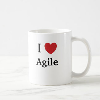 Mug J'aime le coeur agile je citation de chef de