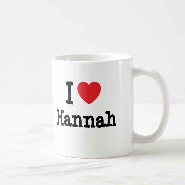 Mug J'aime le coeur de Hannah T-Shirt (Droite)